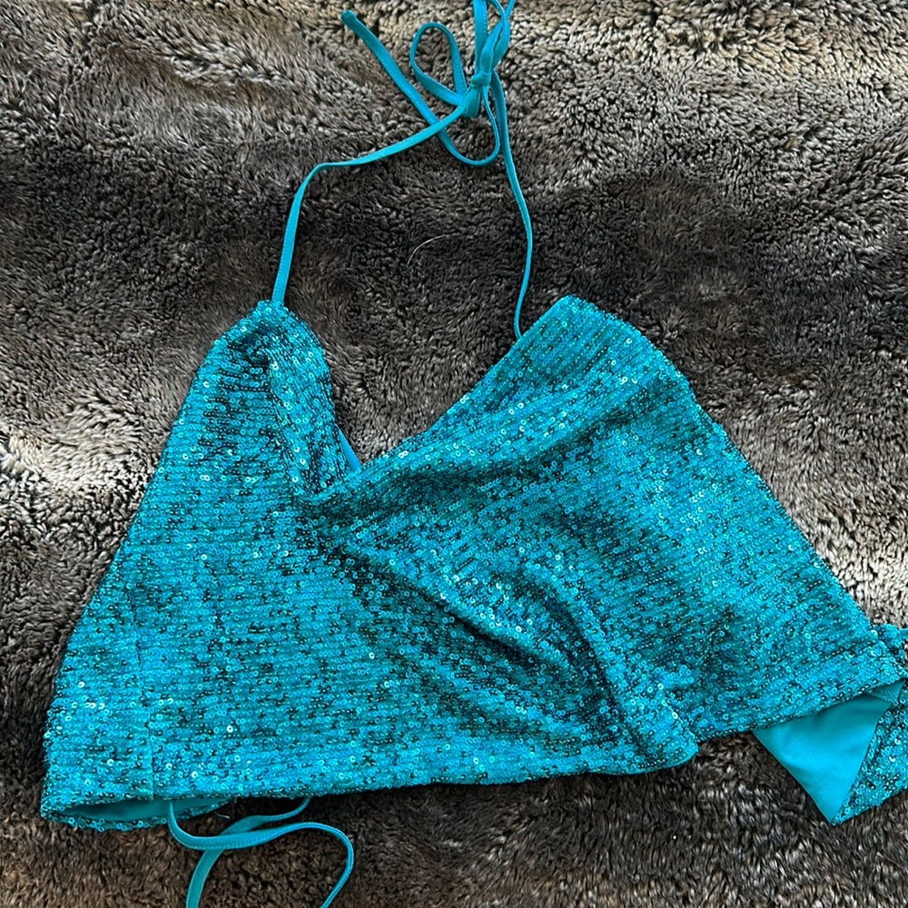 Target sequin top